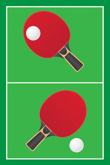 Table tennis ping pong vector