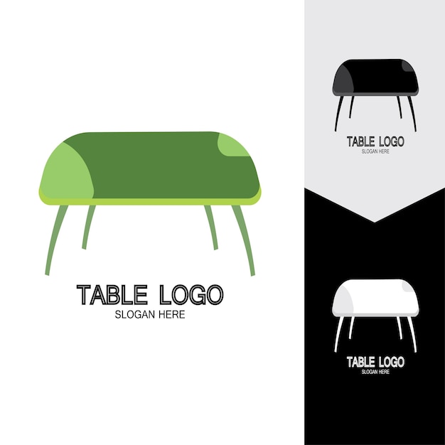 Table vector logo icon object background illustration