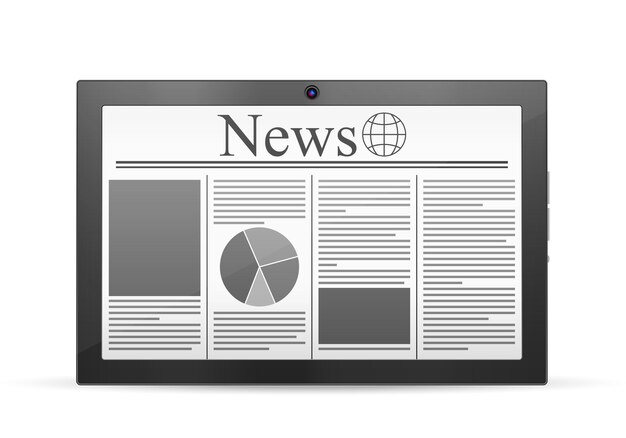 Tablet newspaper