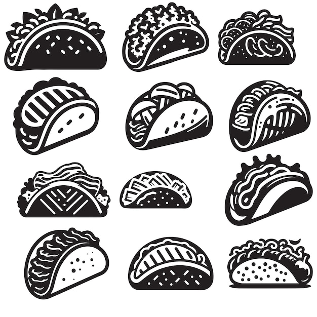 Taco Clipart sublimation bundle