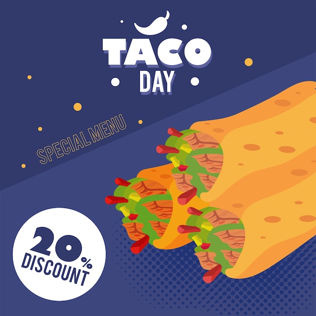 Taco day special menu