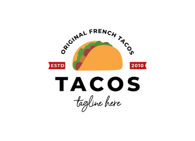 A taco logo with the words original french tacos.