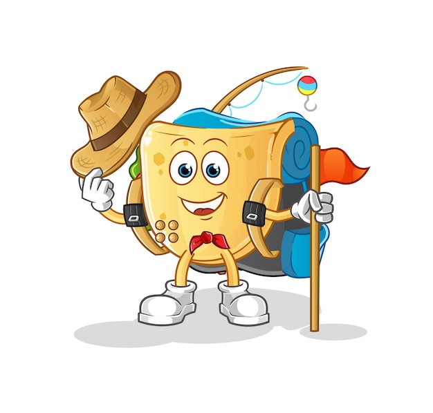 Taco scout vector. cartoon character