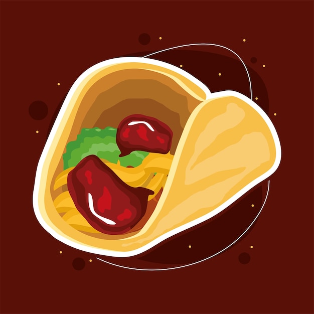 Taco snack food