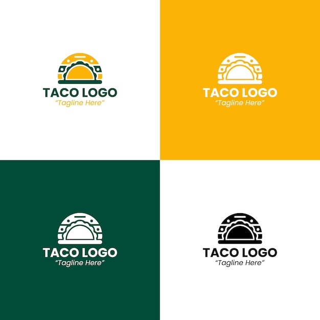 Vector taco stand logo