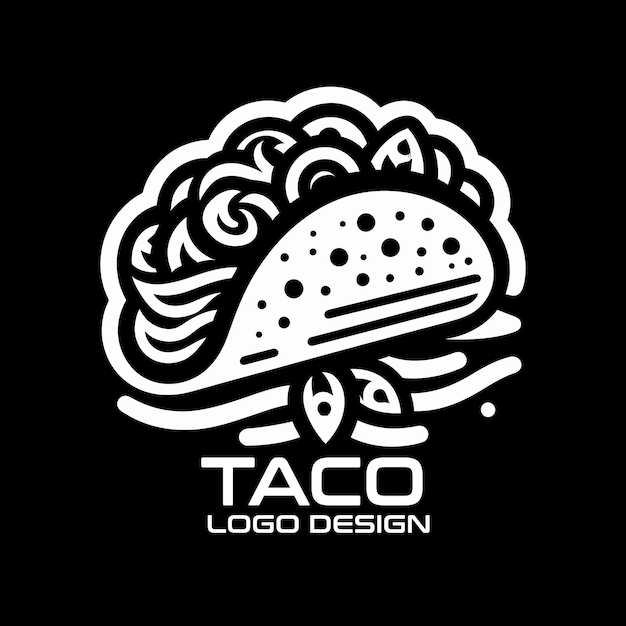 Vector taco vector logo design