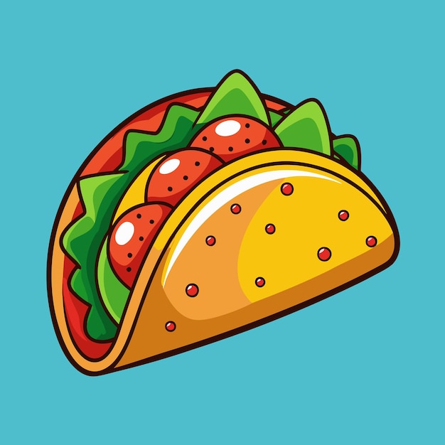 Tacos Clip Art Vector Illustration Design