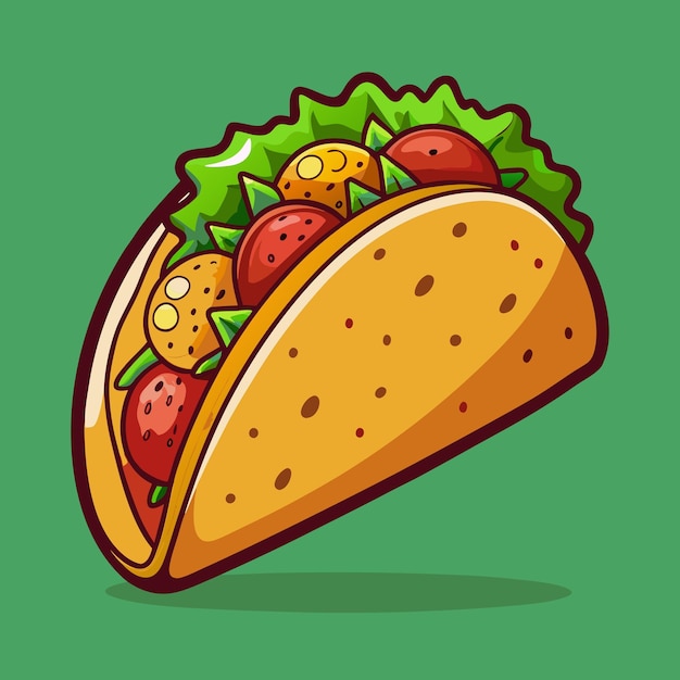 Tacos Clip Art Vector Illustration Design