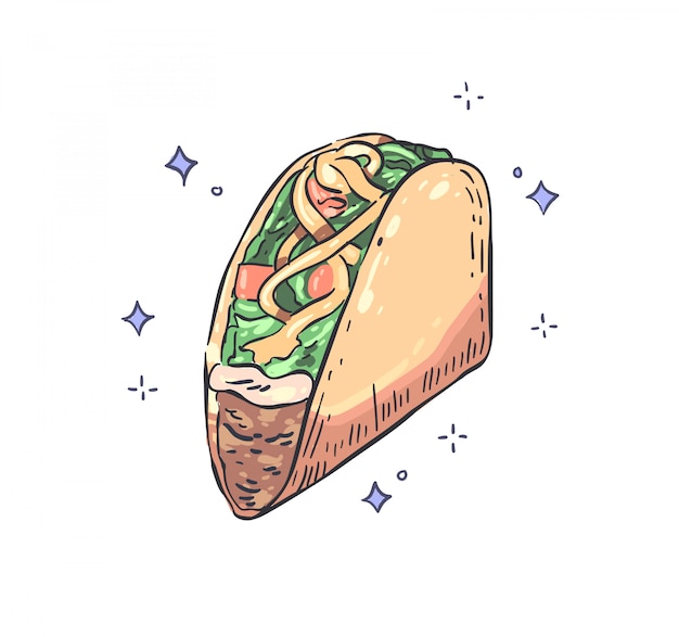 Tacos doodle