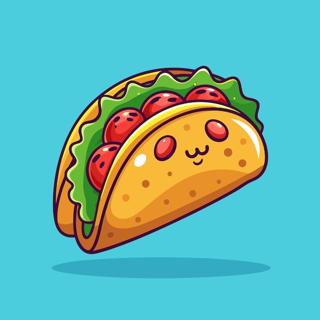 Vector tacos food vector artistic concept