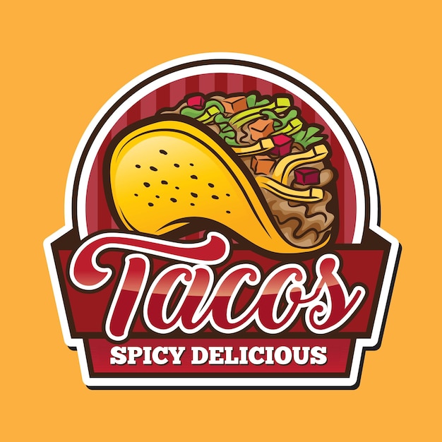 Tacos Logo Mascot Franchise Vector Design