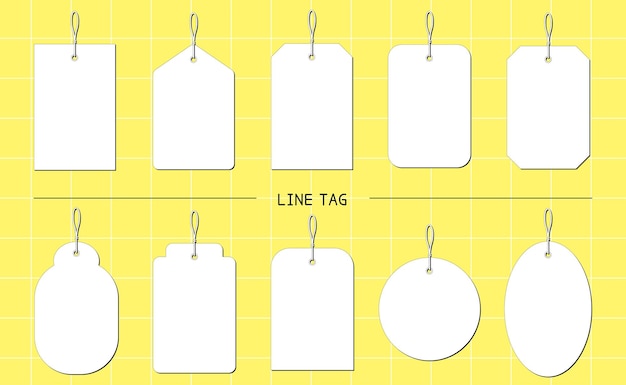 Tag label frame set