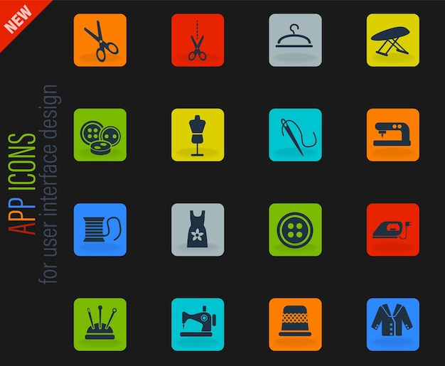 Tailoring icon set