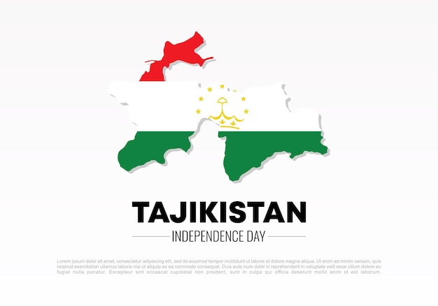 Tajikistan Independence day background banner poster for national celebration on September 9