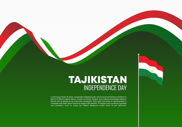 Tajikistan Independence day background banner poster for national celebration on September 9