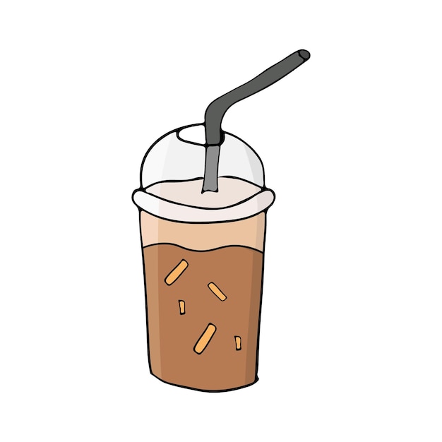 Take away coffee cup illustration in vector Coffee cup icon in vector