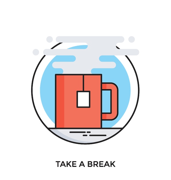 Take a Break Flat Vector Icon