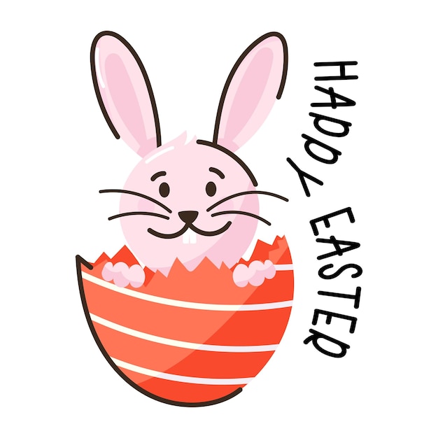 Take a look at flat design of easter greeting card 