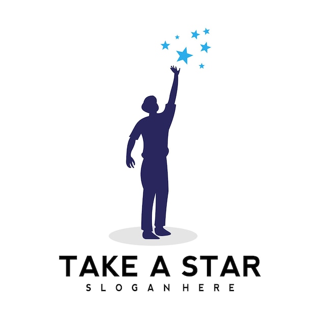 Take a star logo vector design template