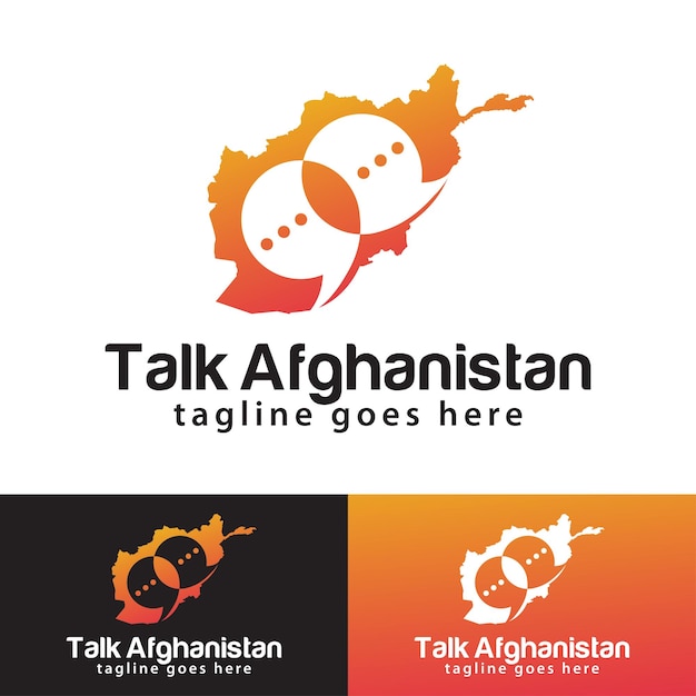 Talk Afghanistan logo design template