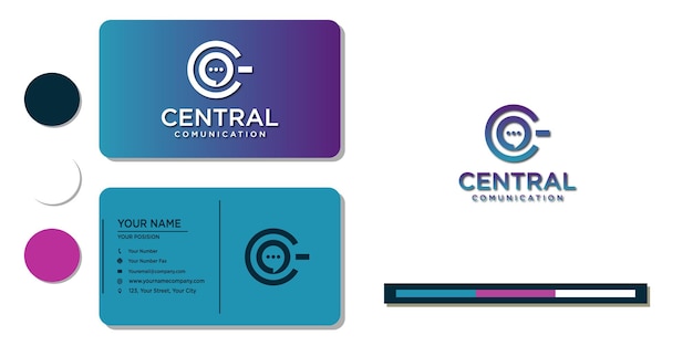 Talk icon. elements. bubble talk logo template and business card