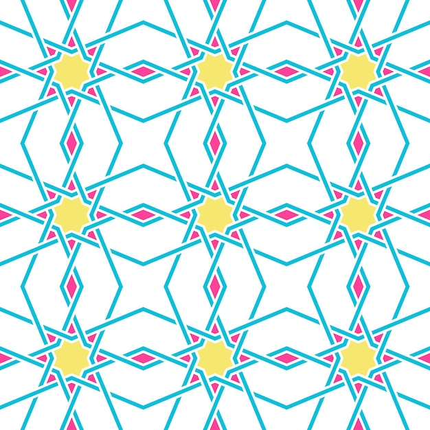 Tangled Lattice Pattern inspired by traditional arabic geometry