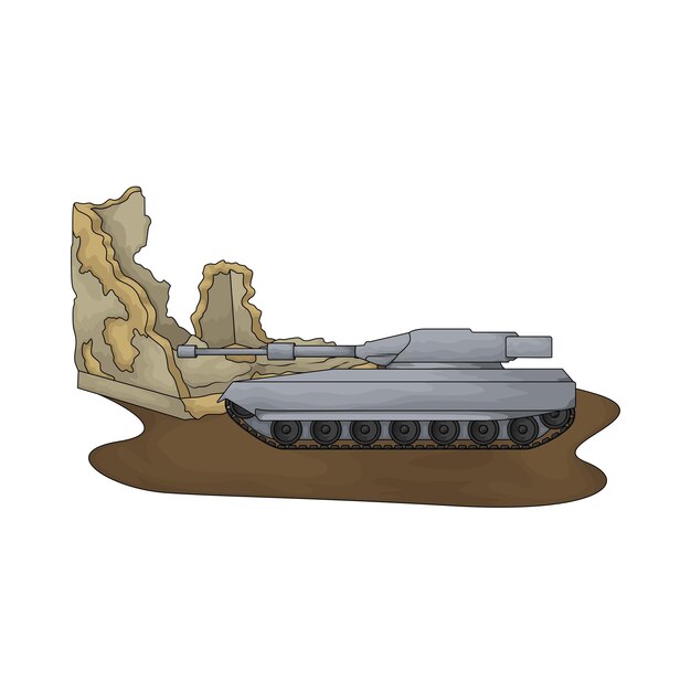 Vector tank illustration