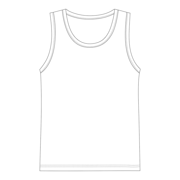 Vector a tank top with a white tank top that says tank top