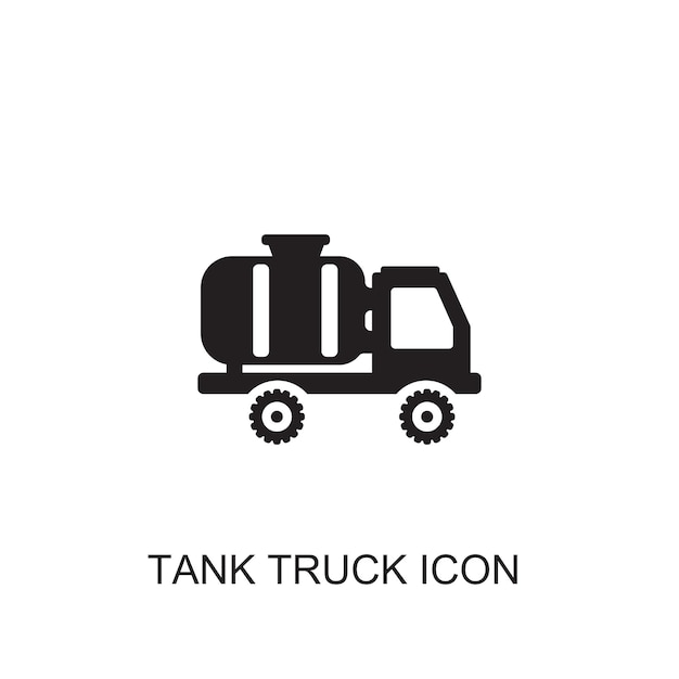 Tank truck vector icon icon