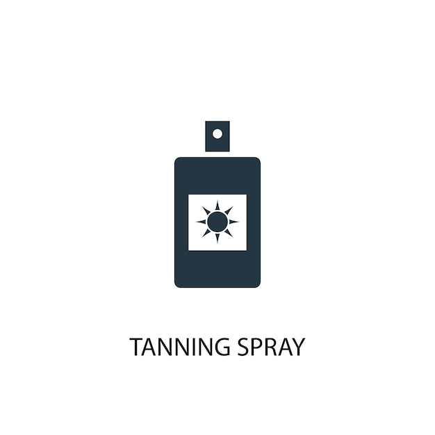 Tanning spray icon. Simple element illustration. Tanning spray concept symbol design from Beach collection. Can be used for web and mobile.