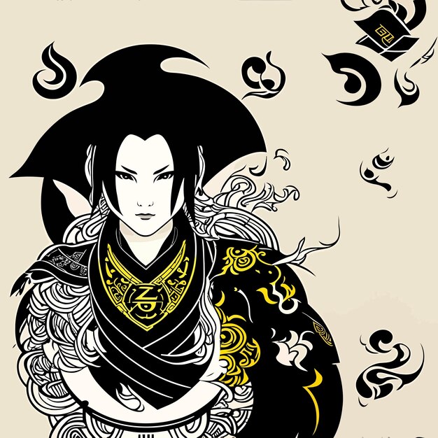 Taoist illustration magic aisan