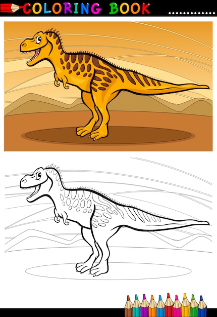 tarbosaurus dinosaur for coloring book