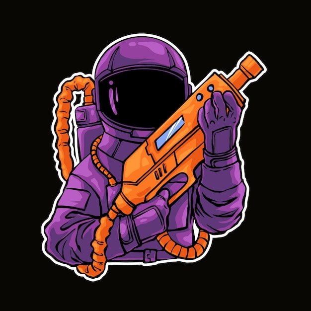 Target Astrounaut Illustration