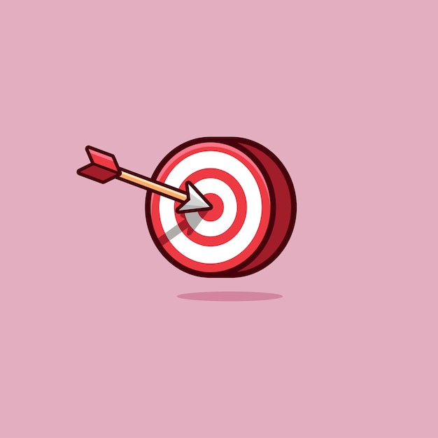 target cartoon illustration