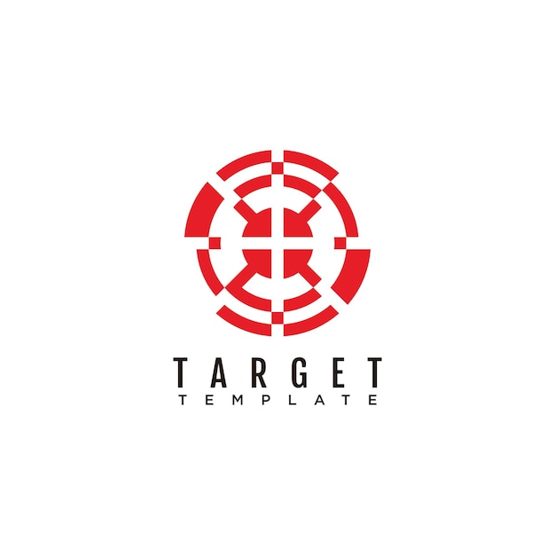 Target logo arrow design icon vector illustration