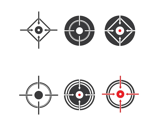 Target logo icon vector template design