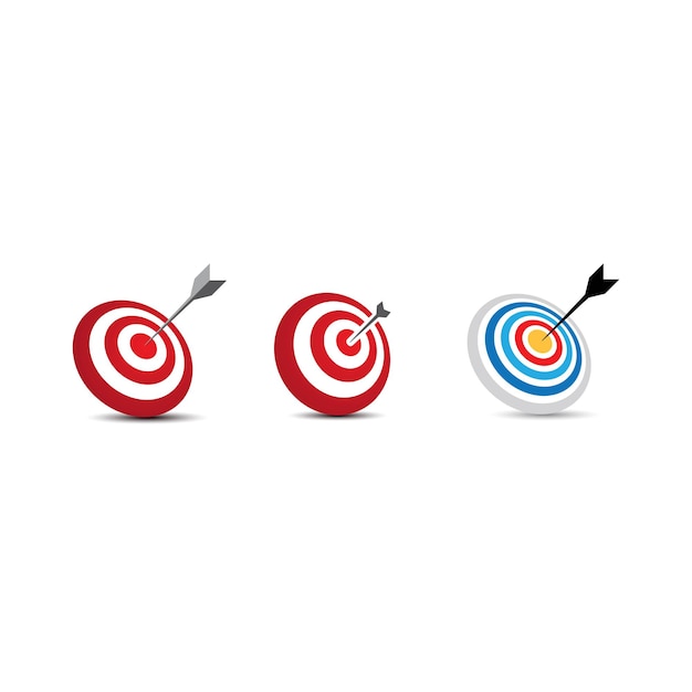 Target Vector icon illustration design template