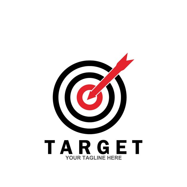 Target vector logo icon illustration template design