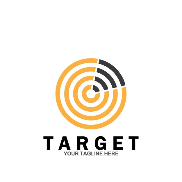 Target vector logo icon illustration template design