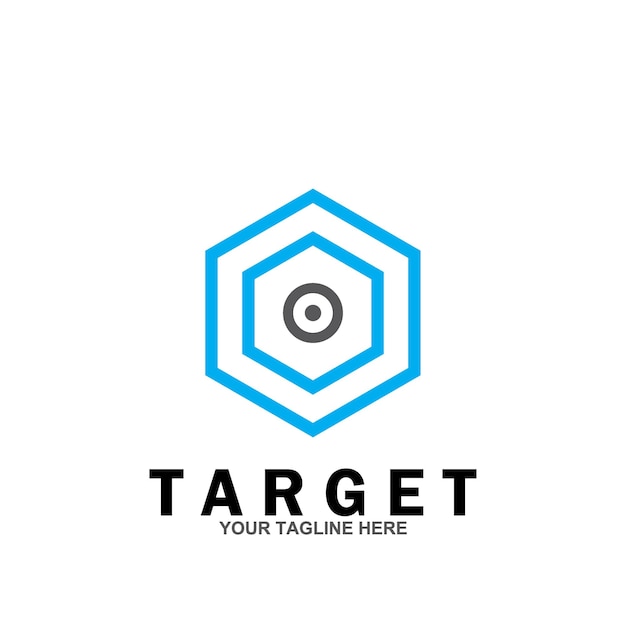 Target vector logo icon illustration template design