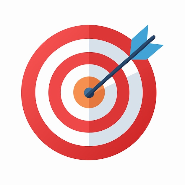 a target with a arrow pointing to the right