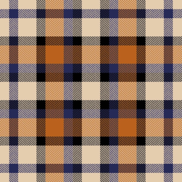 Tartan background fabric of seamless vector texture with a check textile plaid pattern in light and blue colors