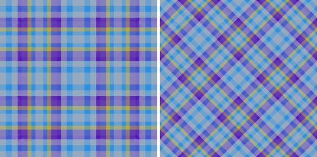 Tartan fabric plaid Texture vector textile Check seamless pattern background