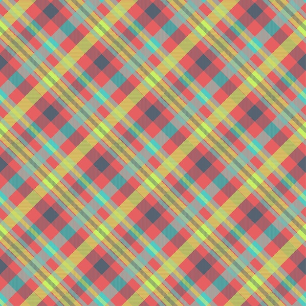 Tartan multicolor seamless vector pattern