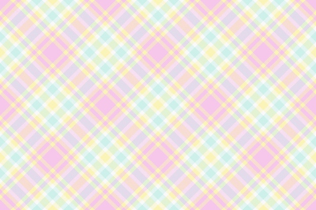 Tartan pattern seamless of check texture plaid with a fabric background vector textile in light and white colors