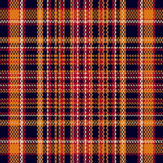 Tartan or plaid halloween color pattern