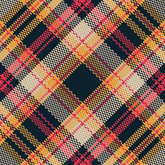 Tartan or plaid halloween color pattern