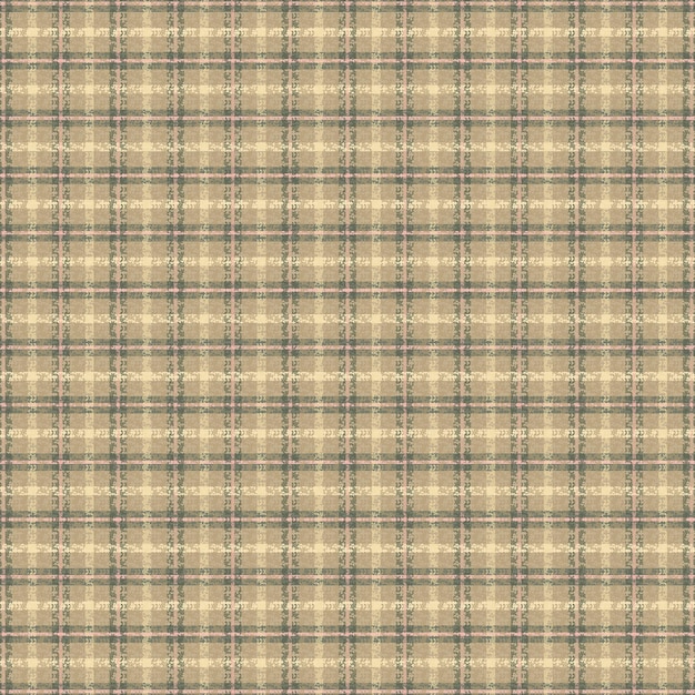 Tartan plaid pattern with texture and nature color Vector illustration