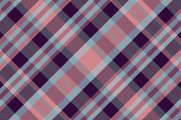 Tartan plaid pattern with texture and retro color Vector illustration