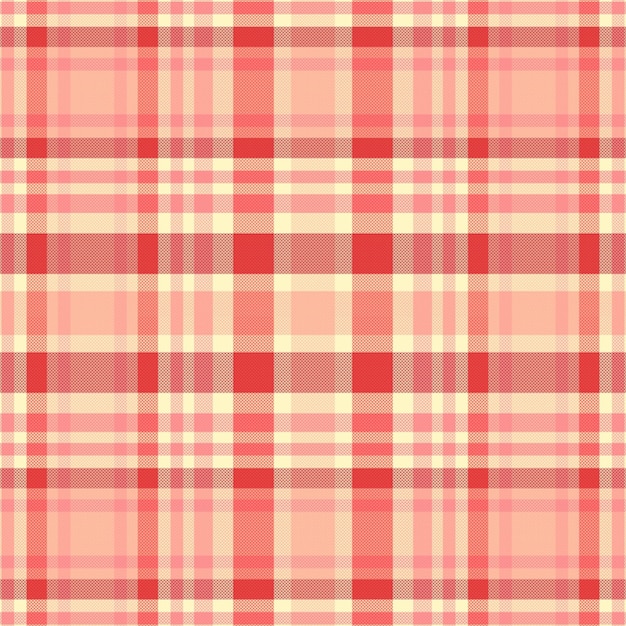 Tartan plaid pattern with texture and warm color Vector illustration